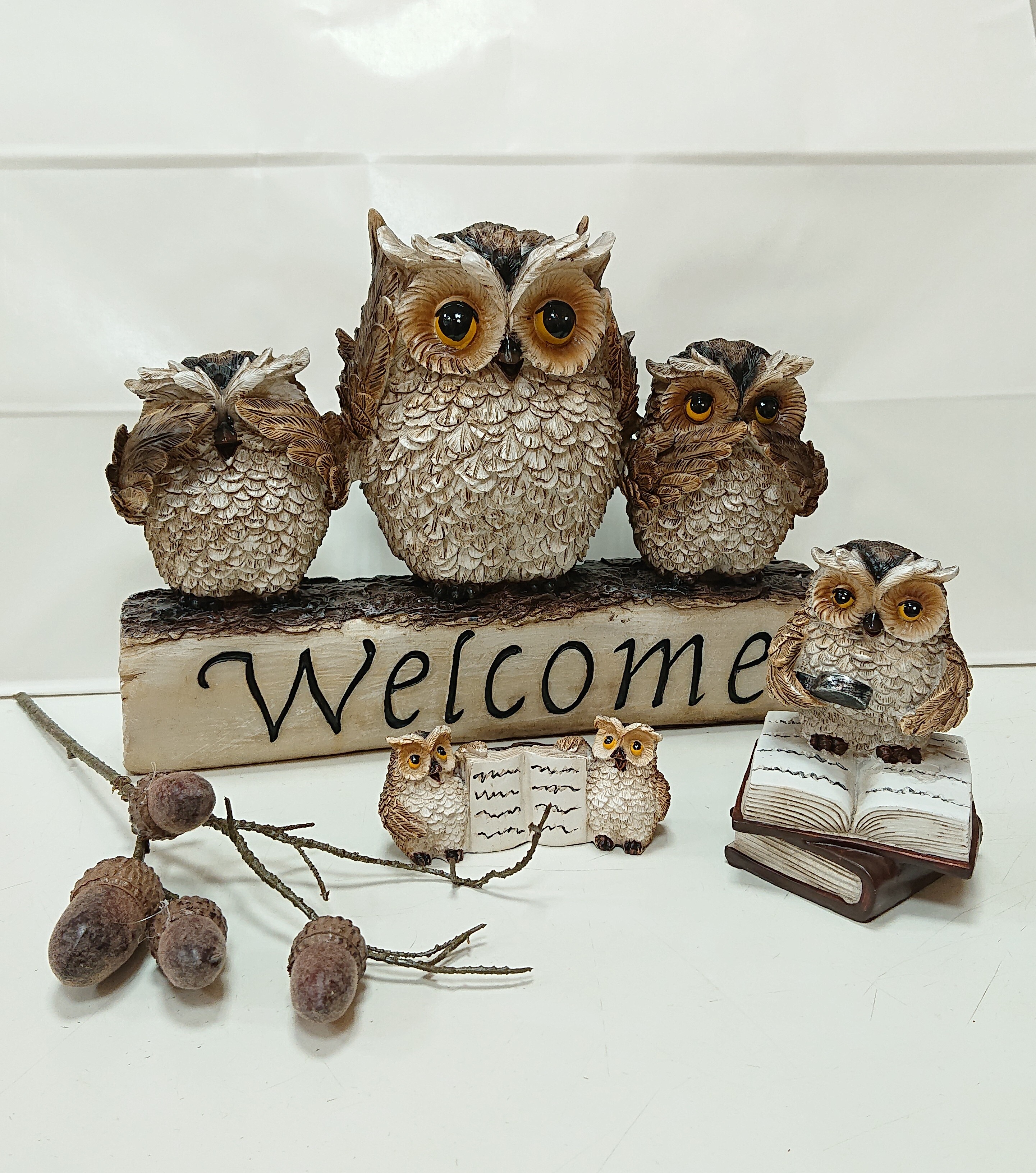 幸福を呼ぶフクロウの置物コレクション🦉 フラワーデザインイシハラ ショップニュース ザ・モール郡山