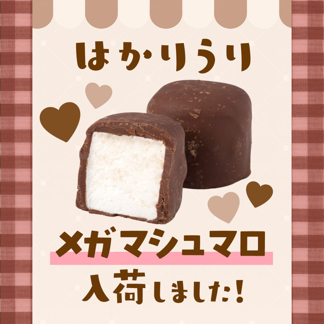 大人気！メガマシュマロ入荷しました🍫✨ | パステル 郡山モール店