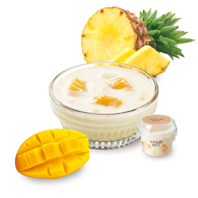 初夏におすすめの新商品「マンゴー＆パインココナッツヨーグルト」が登場します！