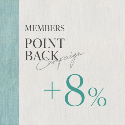 ＋８％POINT BACK ＆ 新規入会特典２倍イベント開催！🛍️✨