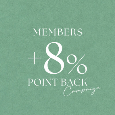 MEMBERS +8% POINT BACK