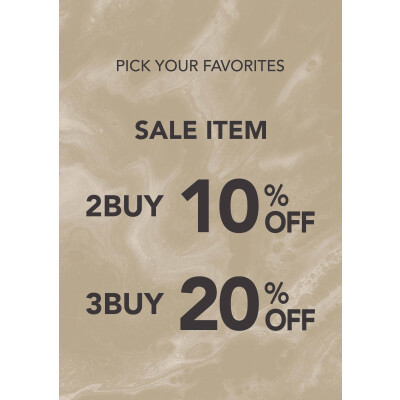 SALE ITEM  2BUY10%OFF  3BUY20%OFF 👜✨