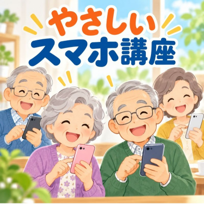 スマホにまずは慣れよう！【新講座　BUNちゃん先生のやさしいスマホ講座】